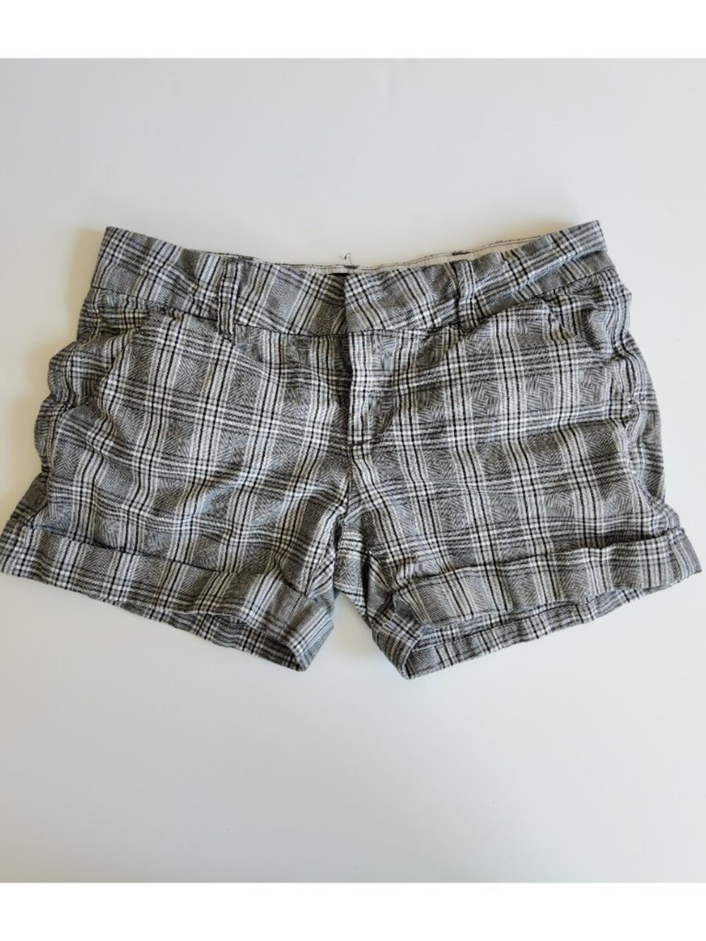 y2k shorts women plaid by dear john size 26 inches 2000s